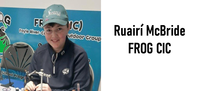 Ruairi McBride Young Fly Dresser at The Irish Fly Fair 2025