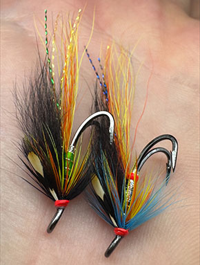 Flies by Andrew Laverty Fly Dresser tying at The Irish Fly Fair 2025