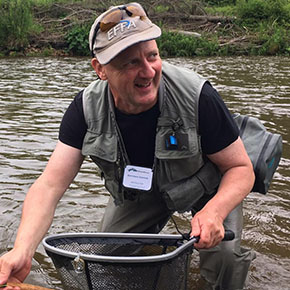 Dominik Borrmann Fly Caster at The Irish Fly Fair 2025