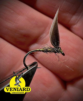 Flies by By Donald Stewart Fly Dresser tying at The Irish Fly Fair 2025