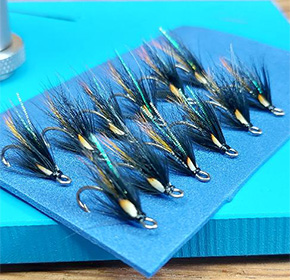 Flies by Ed Ford Fly Dresser tying at The Irish Fly Fair 2025