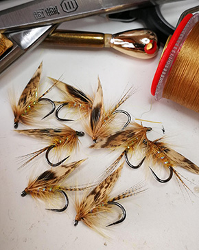 Enrico Fantasia Fly Dresser tying at The Irish Fly Fair 2025