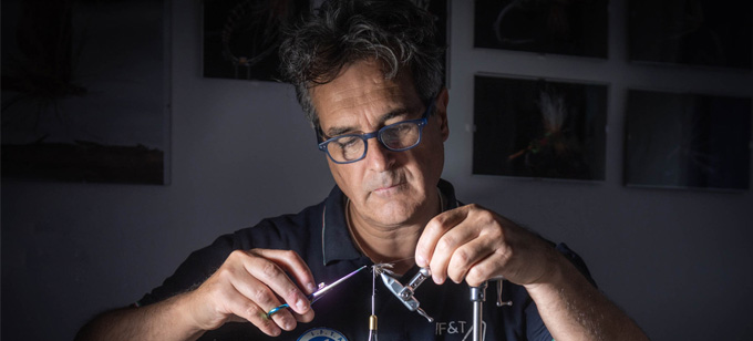 Guido Scala Italian Fly Dresser at The Irish Fly Fair 2025