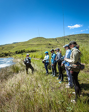 katka švagrová Fly Caster at The Irish Fly Fair 2025
