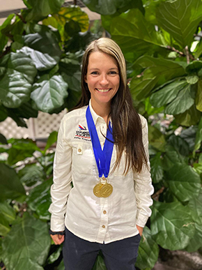 katka švagrová Fly Caster at The Irish Fly Fair 2025