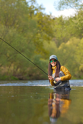 katka švagrová Fly Caster at The Irish Fly Fair 2025