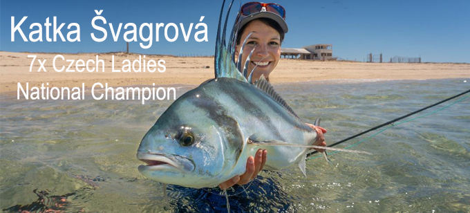 Katka Svagrova Fly Casting at the 2025 Irish Fly Fair