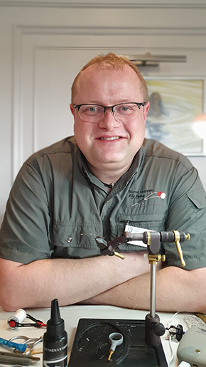 Bjarne Laursen Denmark - Fly Dresser at The Irish Fly Fair 2023