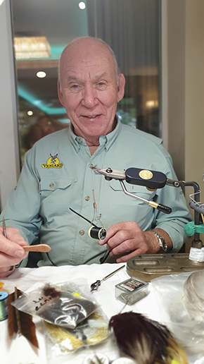 Ian McKenzie England - Fly Dresser at The Irish Fly Fair 2023