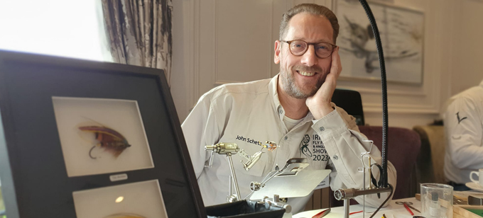 Irish Fly Fair 2023 - Fly Dresser John Schets Netherlands