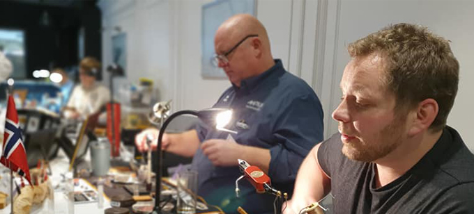 Fly Dresser Roger Enger Lie at The Irish Fly Fair 2023